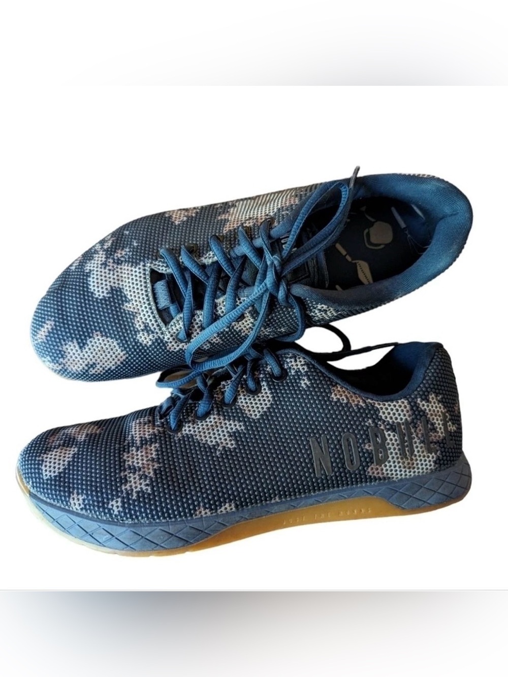Nobull dark floral gum trainers men's size 12 women's 13.5
